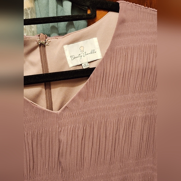 Dainty Jewells Dusty Purple Long Sleeve Dress - Picture 3 of 6